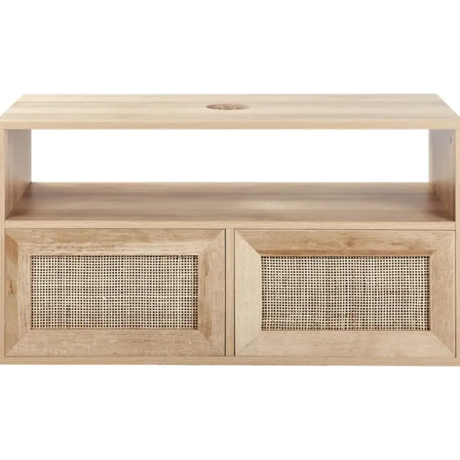 Leen Bakker ROSELL - Hangende wastafelkast - Lichthout - 86 x 45 cm - Vezelplaat