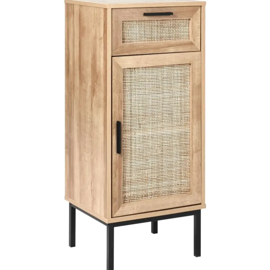 Leen Bakker ROSELL - Staande badkamerkast - Lichthout - 40 x 92 cm - Vezelplaat