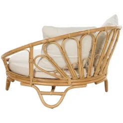 Beliani ROSSANO - Ligstoel - Natuurlijk - Rotan