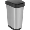 Rotho Twist Afvalbak - 25L - zilver