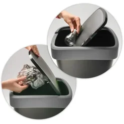 Rotho Twist Afvalbak - 25L - zilver