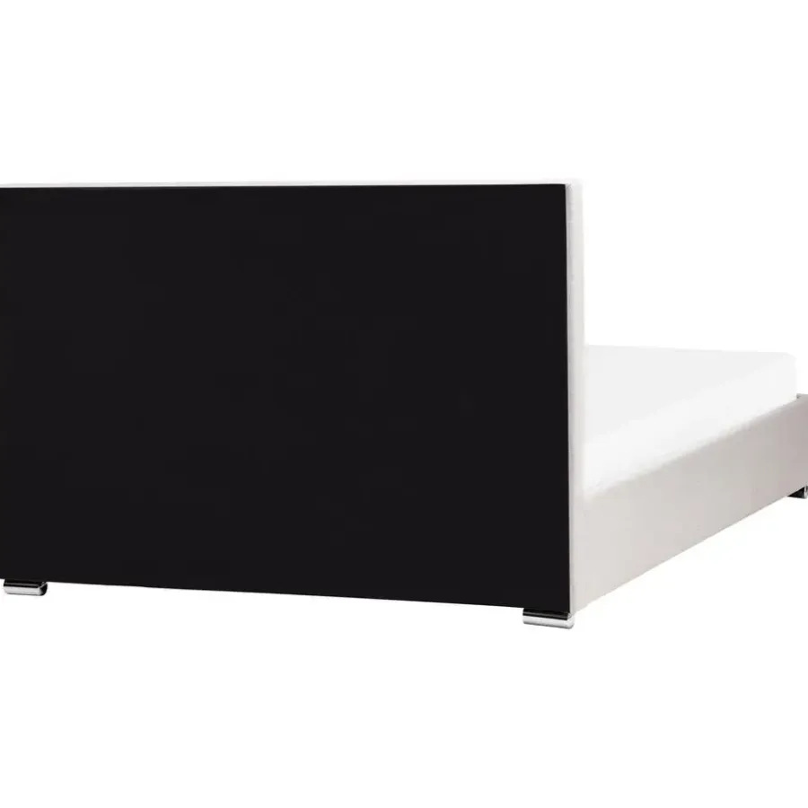 Leen Bakker ROUEN - Bed met opbergruimte - Lichtbeige - 160 x 200 cm - Polyester