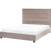Twijfelaars-Leen Bakker ROUEN - Tweepersoonsbed - Taupe - 140 x 200 cm - Fluweel