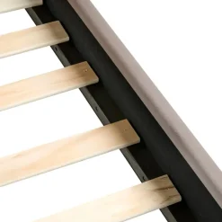 Twijfelaars-Leen Bakker ROUEN - Tweepersoonsbed - Taupe - 140 x 200 cm - Fluweel