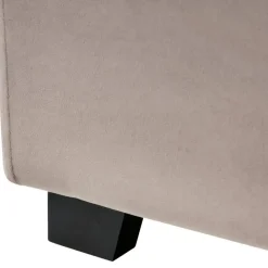 Twijfelaars-Leen Bakker ROUEN - Tweepersoonsbed - Taupe - 140 x 200 cm - Fluweel