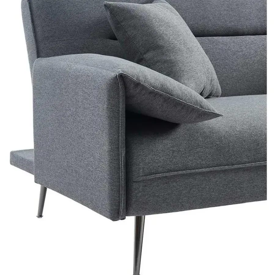 Rousseau Grijs Sivas Slaapbank - Eucalyptus Frame - H-H 95 x B-L 199 x D-P 89 cm