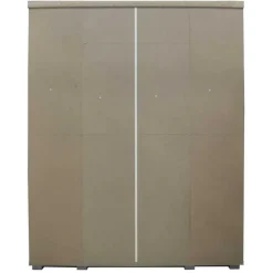 Kledingkasten|Kledingkasten-Rousseau Kledingkast Nikkie - 183x160x52cm - 4 deuren - wit