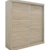 Schuifdeurkasten-Rousseau Schuifdeurkast Mike - 182,5 x 52,5 cm x 197,5 cm - Sonoma-afwerking