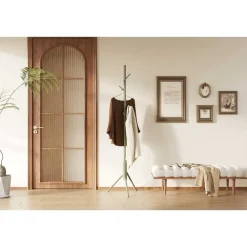 Kapstokken-Rousseau Staande kapstok Kassie - Ø48 x 174 cm - Groen / Metaal