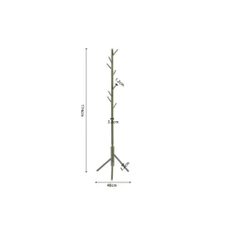 Kapstokken-Rousseau Staande kapstok Kassie - Ø48 x 174 cm - Groen / Metaal