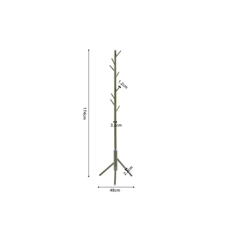 Kapstokken-Rousseau Staande kapstok Kassie - Ø48 x 174 cm - Groen / Metaal