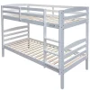 Kinderbedden-Rousseau Stapelbed Roy 90x200 - splitsbaar - wit grenen
