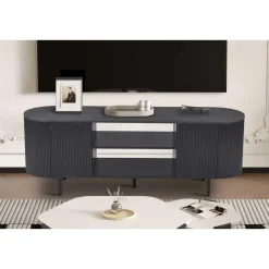 Tv Meubels-Rousseau tv-meubel Lagos - 160 x 45 x 58 cm - Donkerbruin
