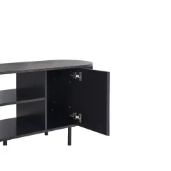 Tv Meubels-Rousseau tv-meubel Lagos - 160 x 45 x 58 cm - Donkerbruin