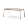 Houten Eettafels-Leen Bakker Rowico Home Filippa Houten Eettafel Verlengbaar 180 cm - Whitewash