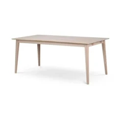 Houten Eettafels-Leen Bakker Rowico Home Filippa Houten Eettafel Verlengbaar 180 cm - Whitewash