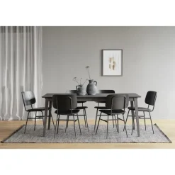 Leen Bakker Rowico Home Filippa Houten Eettafel Verlengbaar 180 cm - Donker Eiken