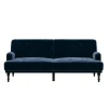 Dorel Home Ruby - 3-zits slaapbank in blauw fluweel