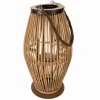 Kandelaars En Windlichten-Leen Bakker Ruhhy Lantaarn Rotan - bamboe - natuurlijke look - H40 cm