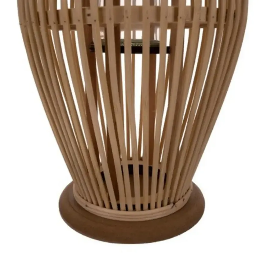 Kandelaars En Windlichten-Leen Bakker Ruhhy Lantaarn Rotan - bamboe - natuurlijke look - H40 cm