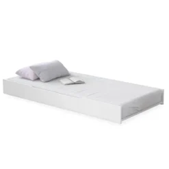 Kinderbedden-Leen Bakker Rustic hemelbed meisjesbed meisjeskamer 200 x 100 cm