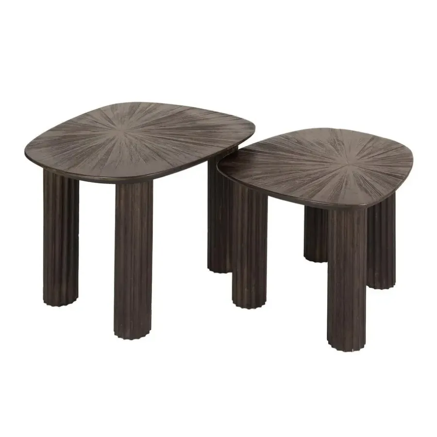 Giga Living Salontafel - Vierhoekig - Set Van 2 - Teakhout - Maya