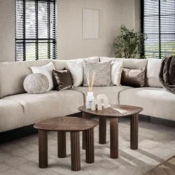 Giga Living Salontafel - Vierhoekig - Set Van 2 - Teakhout - Maya