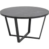 Salontafels-Leen Bakker Salontafel Alma - zwart - 44xØ77 cm