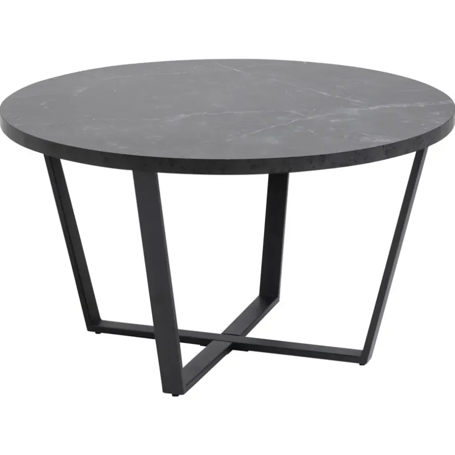 Salontafels-Leen Bakker Salontafel Alma - zwart - 44xØ77 cm