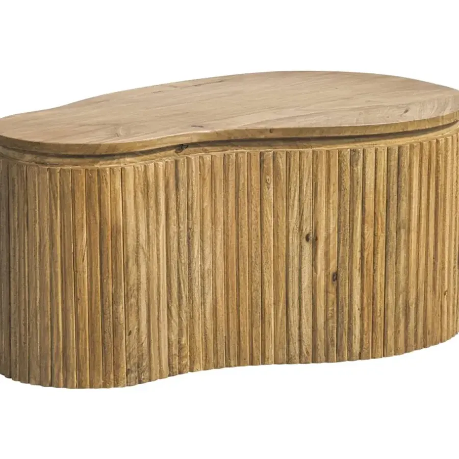 Leen Bakker Salontafel Cyril - mangohout - 80x50x37 cm