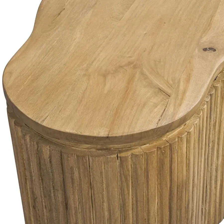 Leen Bakker Salontafel Cyril - mangohout - 80x50x37 cm