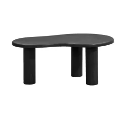 Salontafels-Leen Bakker Salontafel James - zwart - 90x60x37 cm