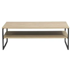 Leen Bakker Salontafel Lucca met plateau - naturelkleur - 40x118x67 cm