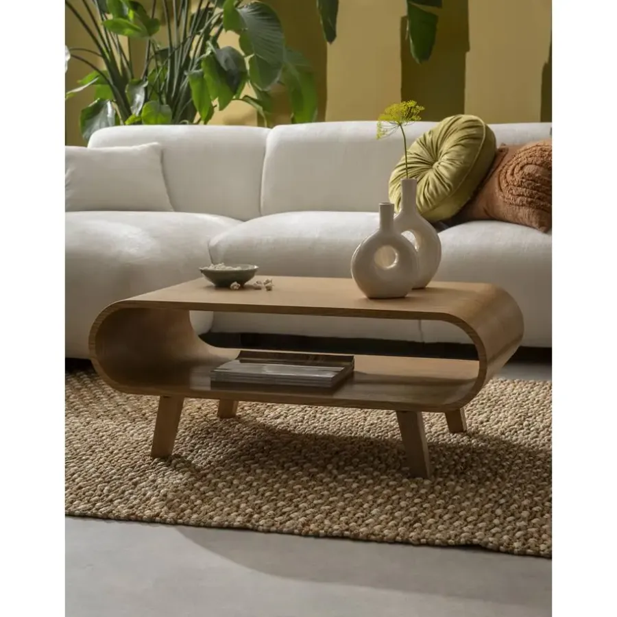Salontafels-Leen Bakker Salontafel Matteo - naturel - 37x90x55 cm