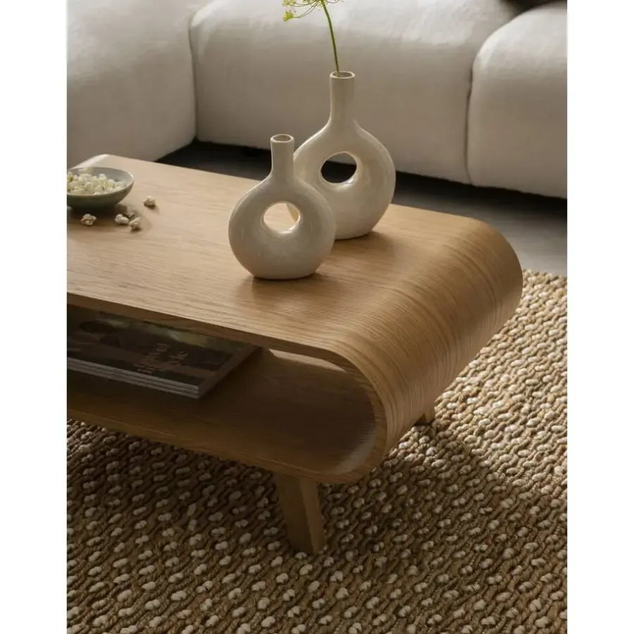 Salontafels-Leen Bakker Salontafel Matteo - naturel - 37x90x55 cm