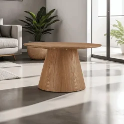 Salontafels-Giga Living Salontafel Naturel Eikenhout - 80x80x45cm - 13kg - Tango