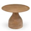 Giga Meubel Salontafel Naturel Mangohout - Ø60x42cm - Joji