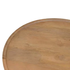 Giga Meubel Salontafel Naturel Mangohout - Ø60x42cm - Joji