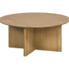 Leen Bakker Salontafel Nicola - naturel - 35x80x80 cm