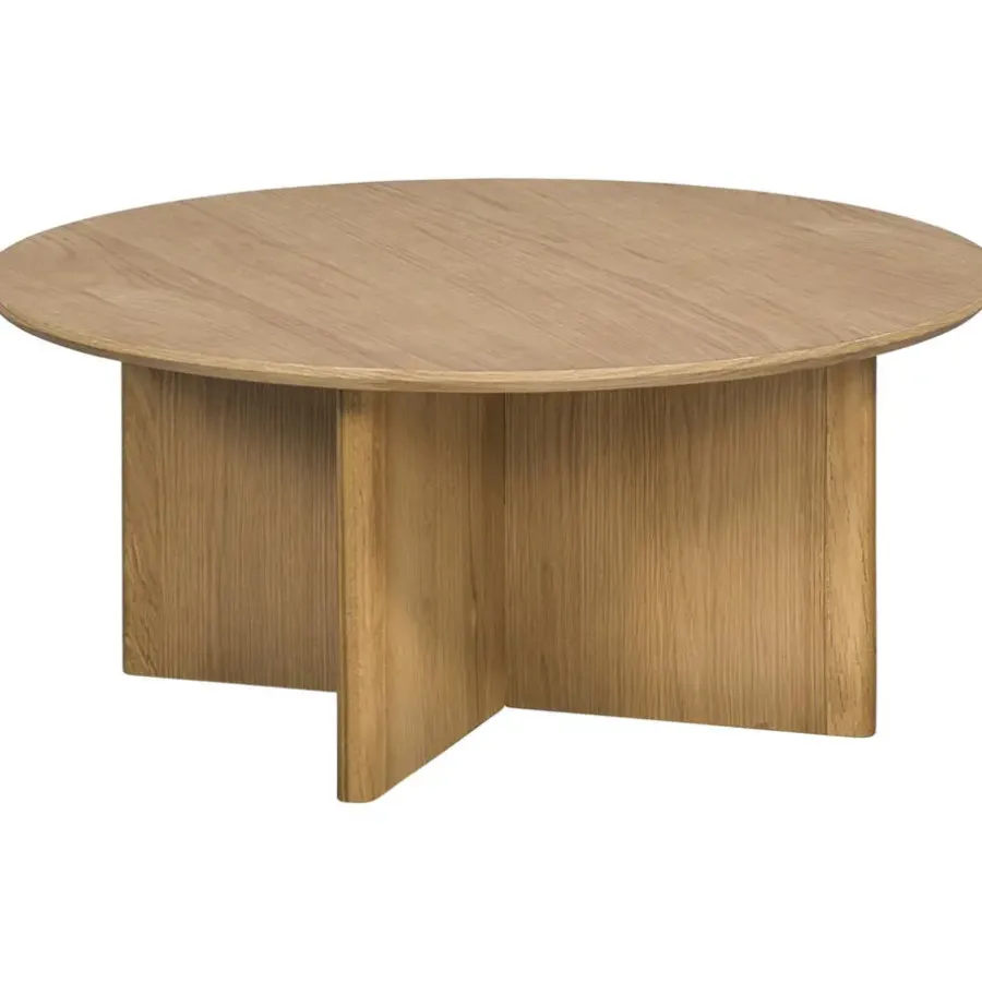Leen Bakker Salontafel Nicola - naturel - 35x80x80 cm