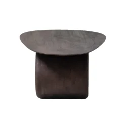 Salontafels-Giga Meubel Salontafel Organisch 100cm - Bruin Mangohout - Ebbe