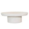 Salontafels-Giga Meubel Salontafel Ovaal - Beige - Betonlook - 120cm - Tess