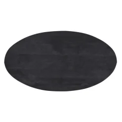 Salontafels-Giga Meubel Salontafel Ovaal - Zwart - 130cm - Mangohout - Tafel Mansour