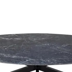 Giga Meubel Salontafel Richy Zwart Marmer Deens Ovaal 120cm