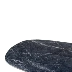 Giga Meubel Salontafel Richy Zwart Marmer Deens Ovaal 120cm