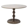 Salontafels-Giga Meubel Salontafel Rond - Taupe Glans - 59x59x38,5cm - Carien
