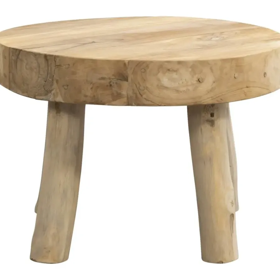 Leen Bakker Salontafel Tjeu - naturel - 43xØ60 cm