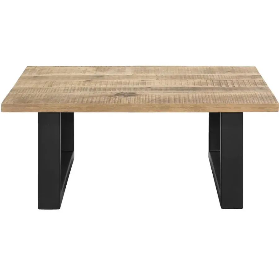 Salontafels-Leen Bakker Salontafel Trevor - mangohout - 42x100x100 cm