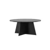 Salontafels-Fjôrd Salontafel Zwart Ø100cm - Fineer - Scandinavisch - Tafel Bootcut