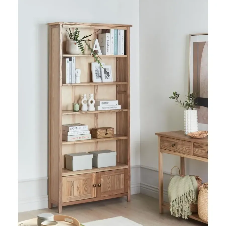 Leen Bakker SALTON - Boekenkast - Lichte houtkleur - Sassafras